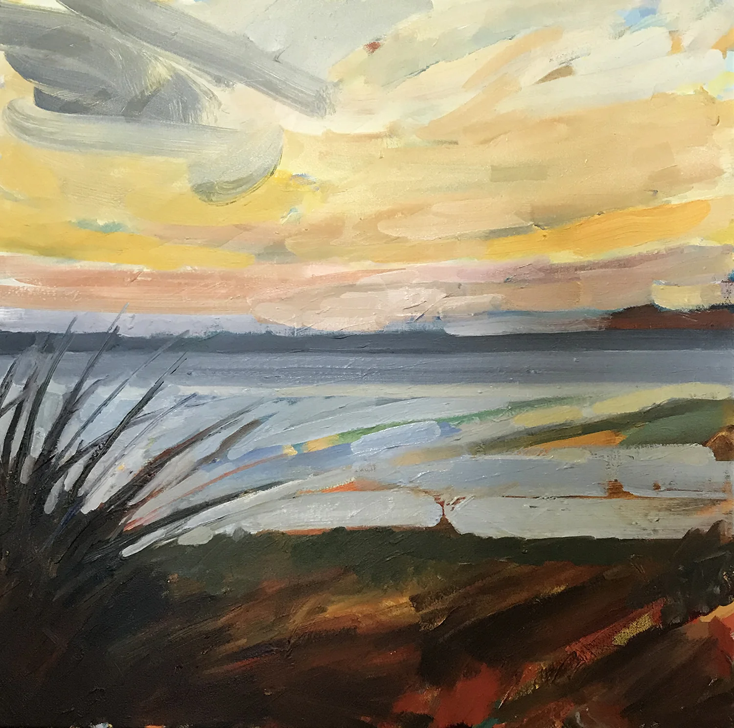 Sunset by the beach
