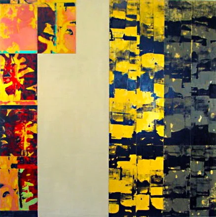Corcovado 3, 60"x60", oil, collage/canvas