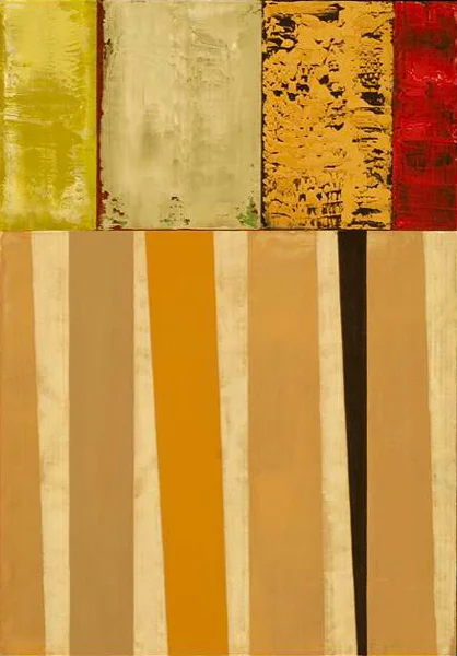 Groundwater 5, 36"x24", oil, collage/panel