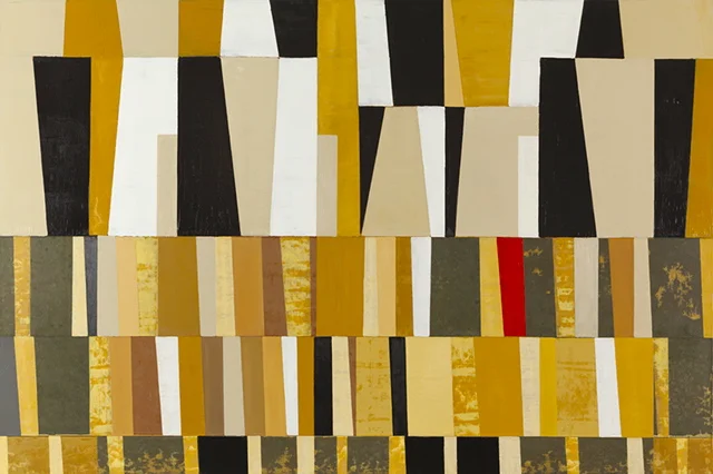 KoKo 4, 48"x72", oil, collage/canvas