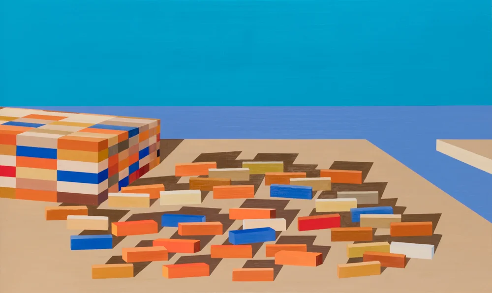 Cargo Dock, 36"x54", oil/canvas