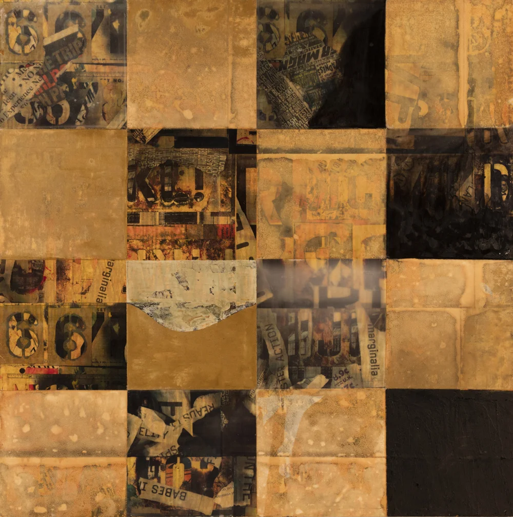 Sixteen Squares 6, 36"x36", oil, encaustic/panel
