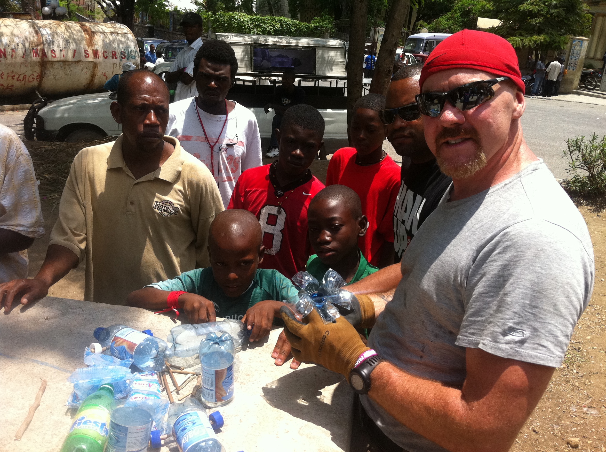 learning how to use trash to make memorials and toys
