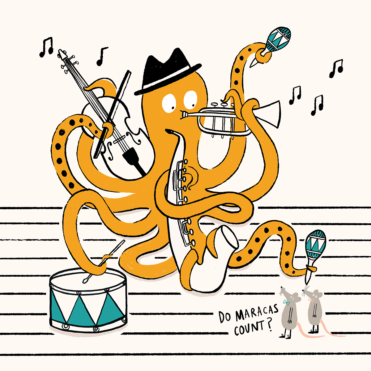 Fact about me that surprises people: I play 5 instruments, can you guess all 5?