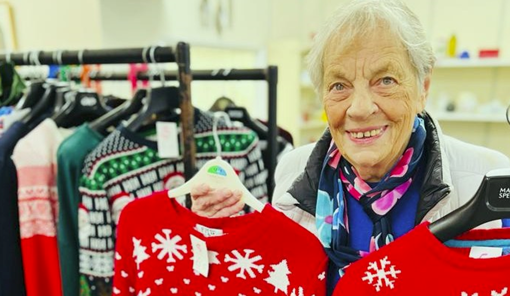 Suited and booted, thanks to Polly and the New Hope shop