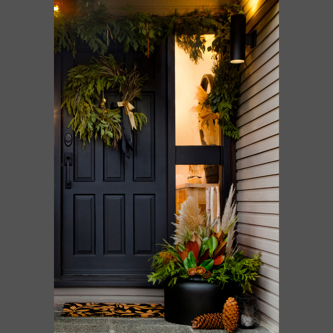 Boho Holiday Wreath with Gold Bells