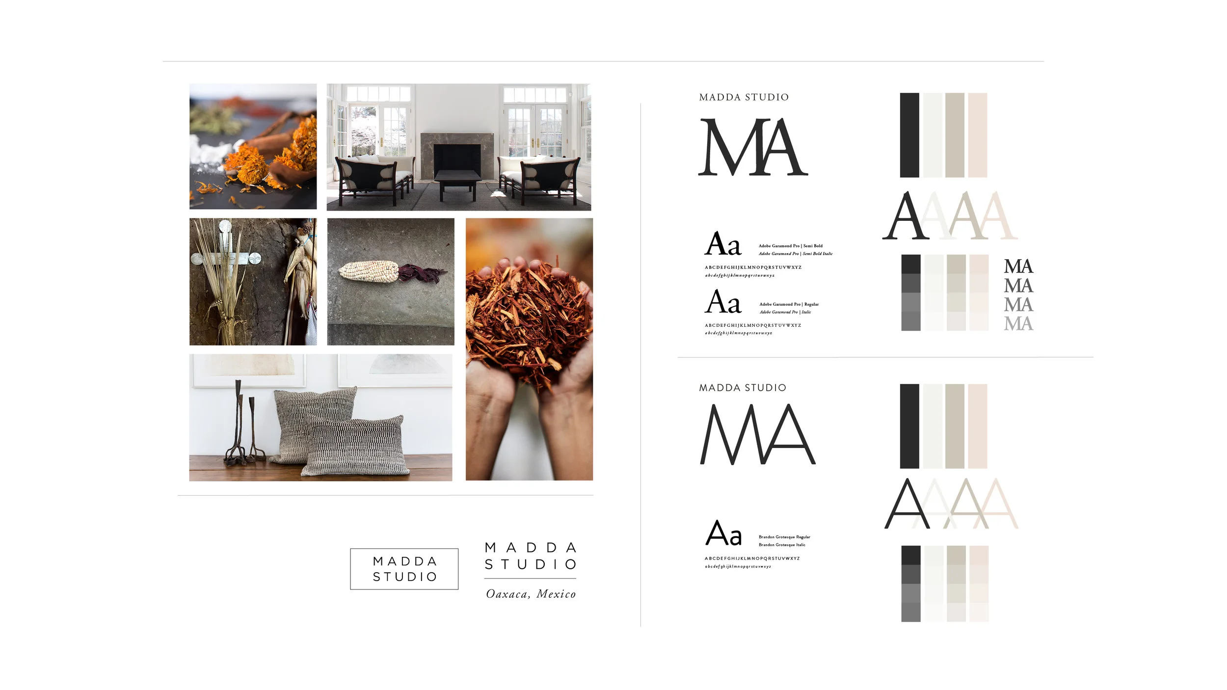 Stephanie Wencl, graphic designer for SW Designs created Madda Studio’s Logo for their luxury interior designs.