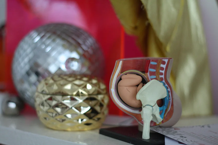 Interesting objects clash everywhere in Helena's home.
