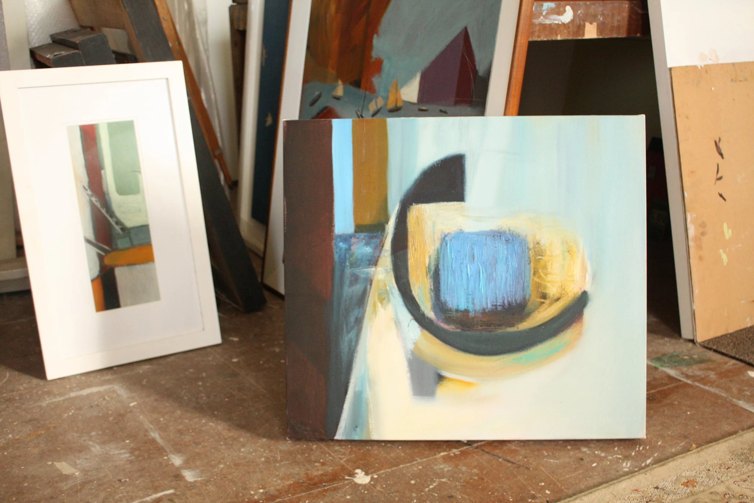 All the above photos are of Heath's studio and work in progress.