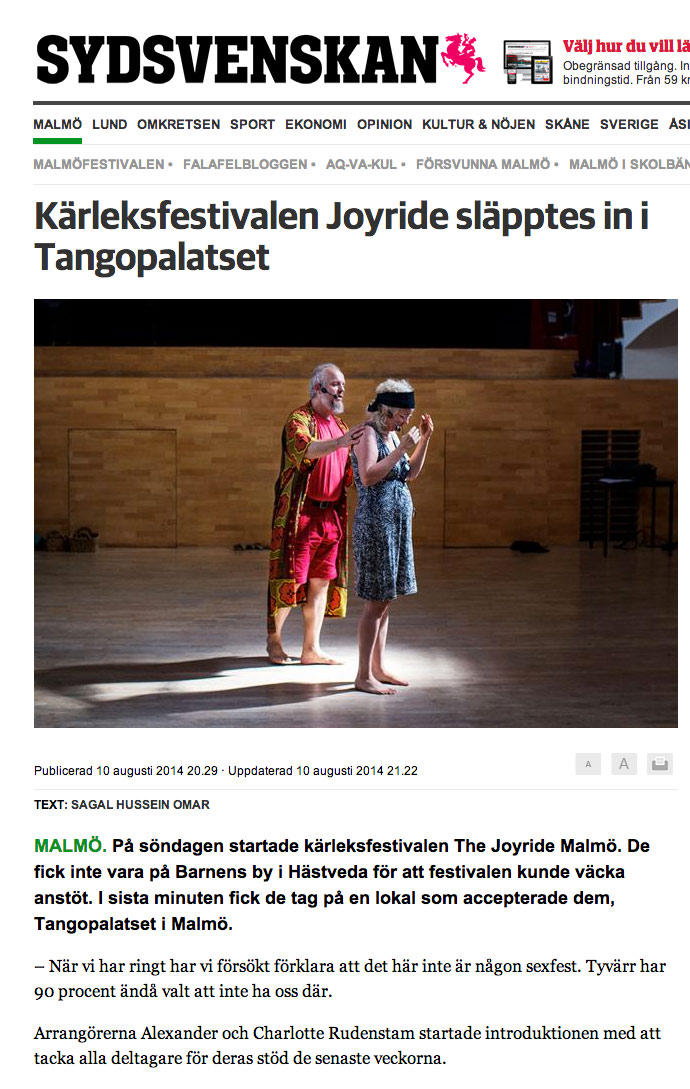 Sydsvenskan 10 augusti 2014