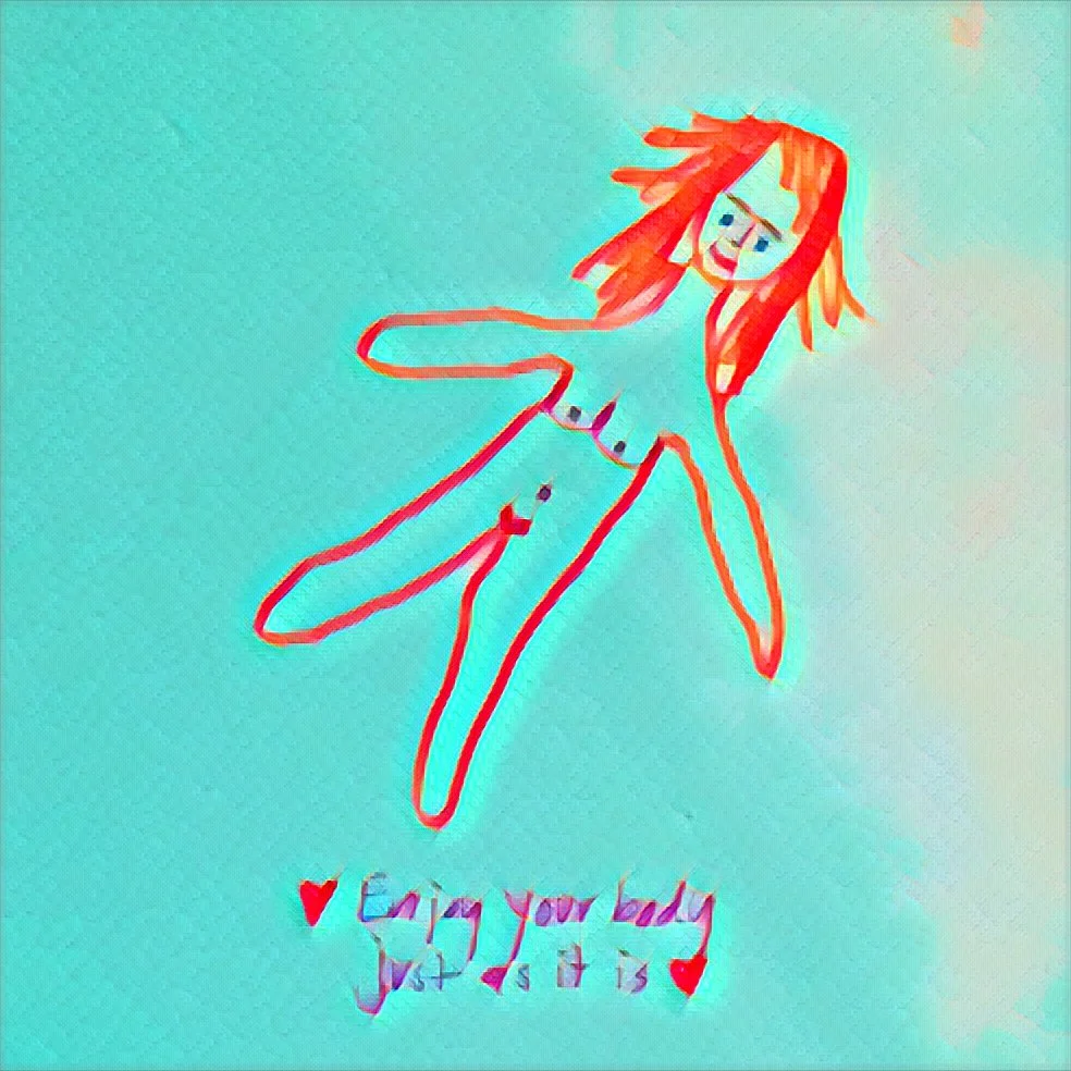Teckning: Njut av din kropp
