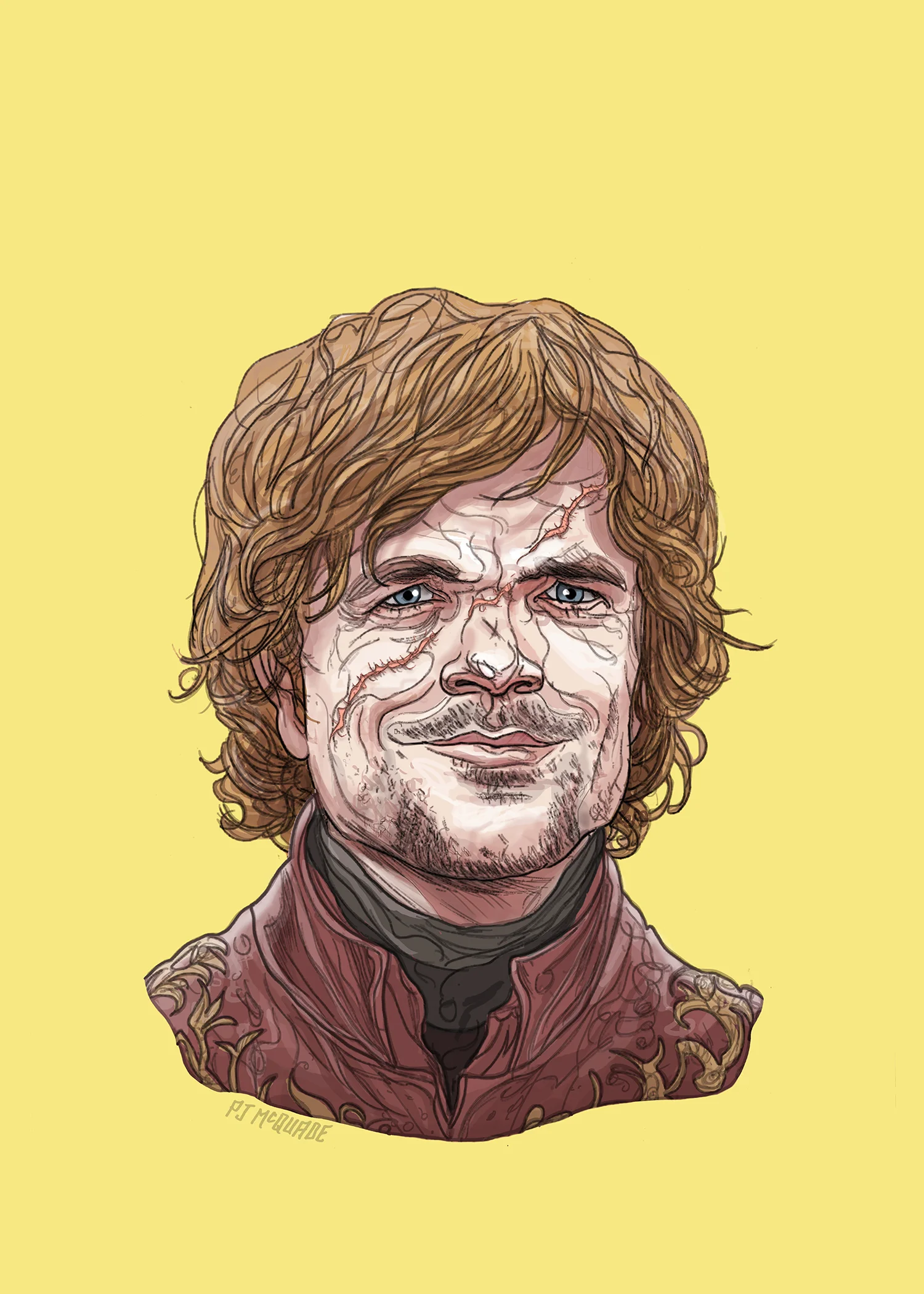 TYRION LANNISTER Game of Thrones print PJ McQuade.jpg