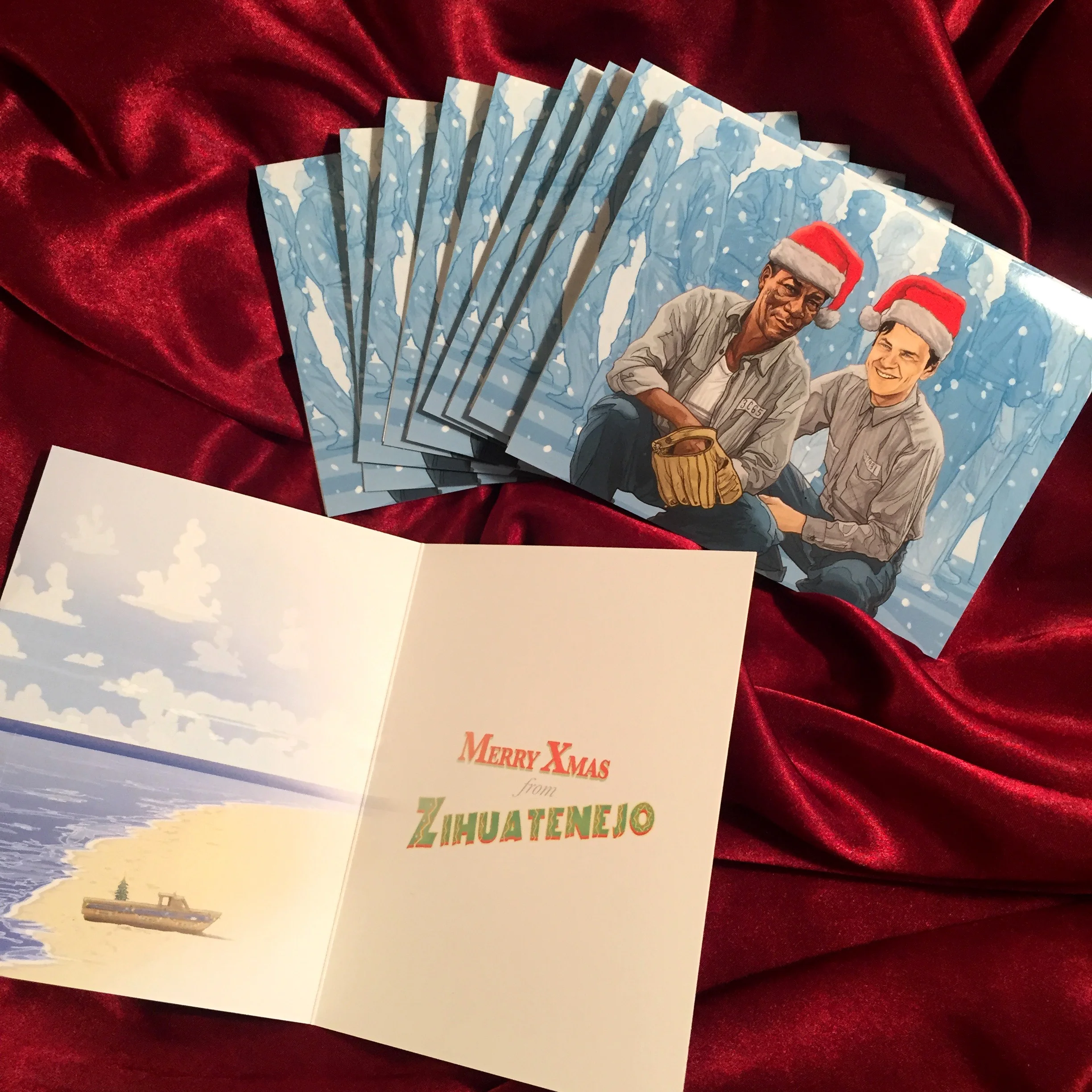 Shawshank Redemption 10 PACK Christmas Card PJ McQuade.jpg