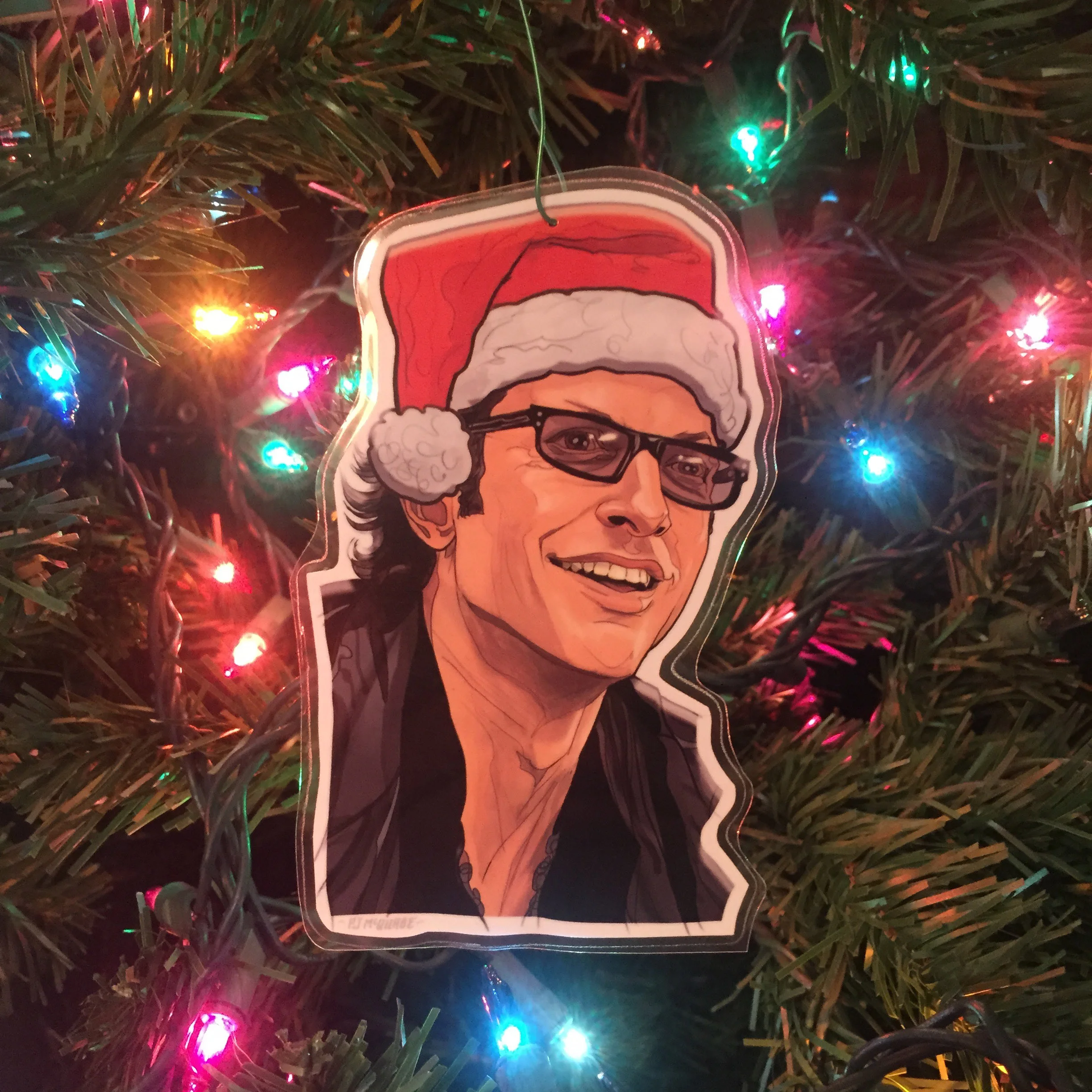 Ian Malcolm Jurassic Park Christmas ornament PJ McQuade 2.jpg