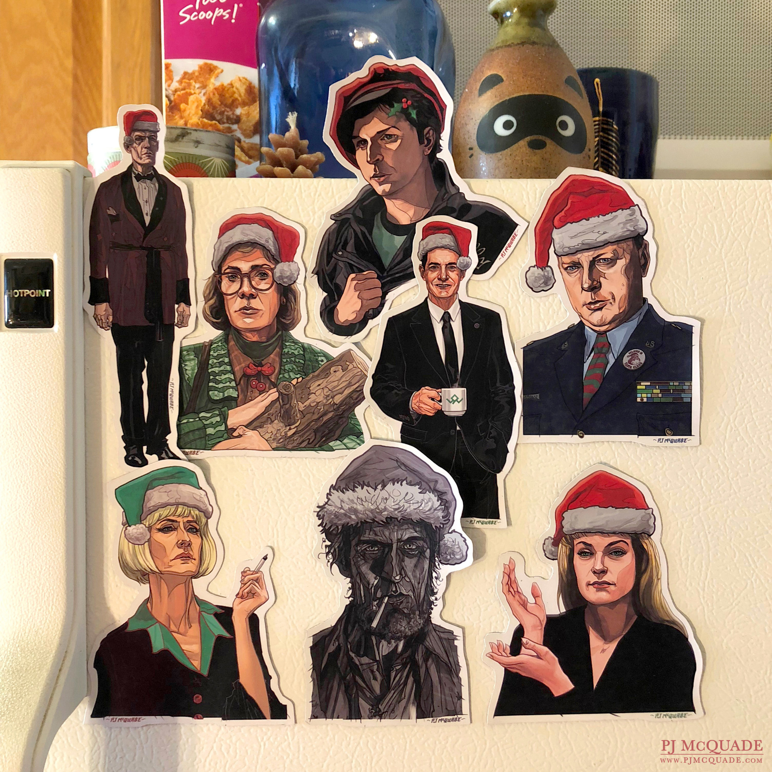 TWIN PEAKS CHRISTMAS Magnets PJ McQuade.jpg