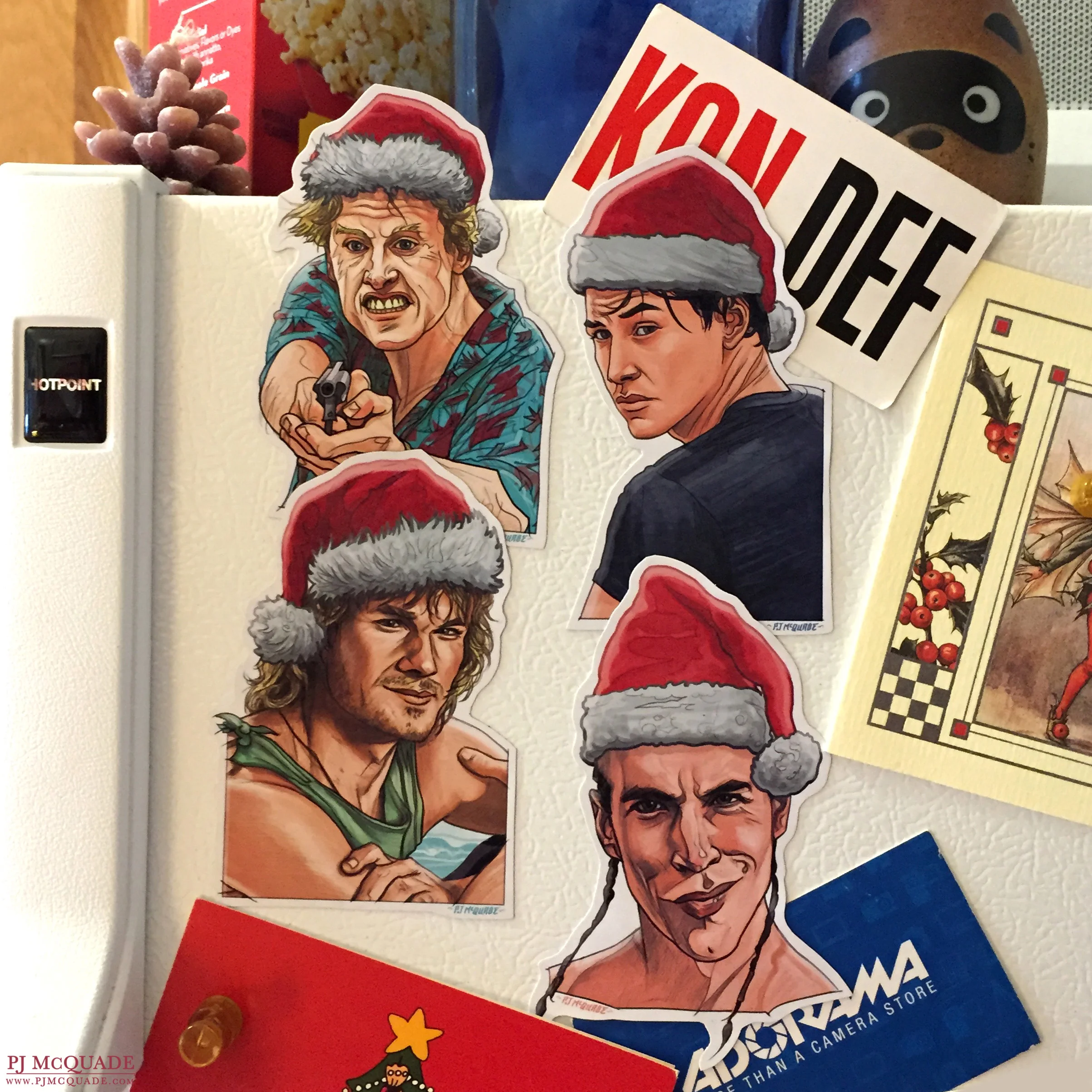 Point Break Christmas Fridge Magnets PJ McQuade.jpg