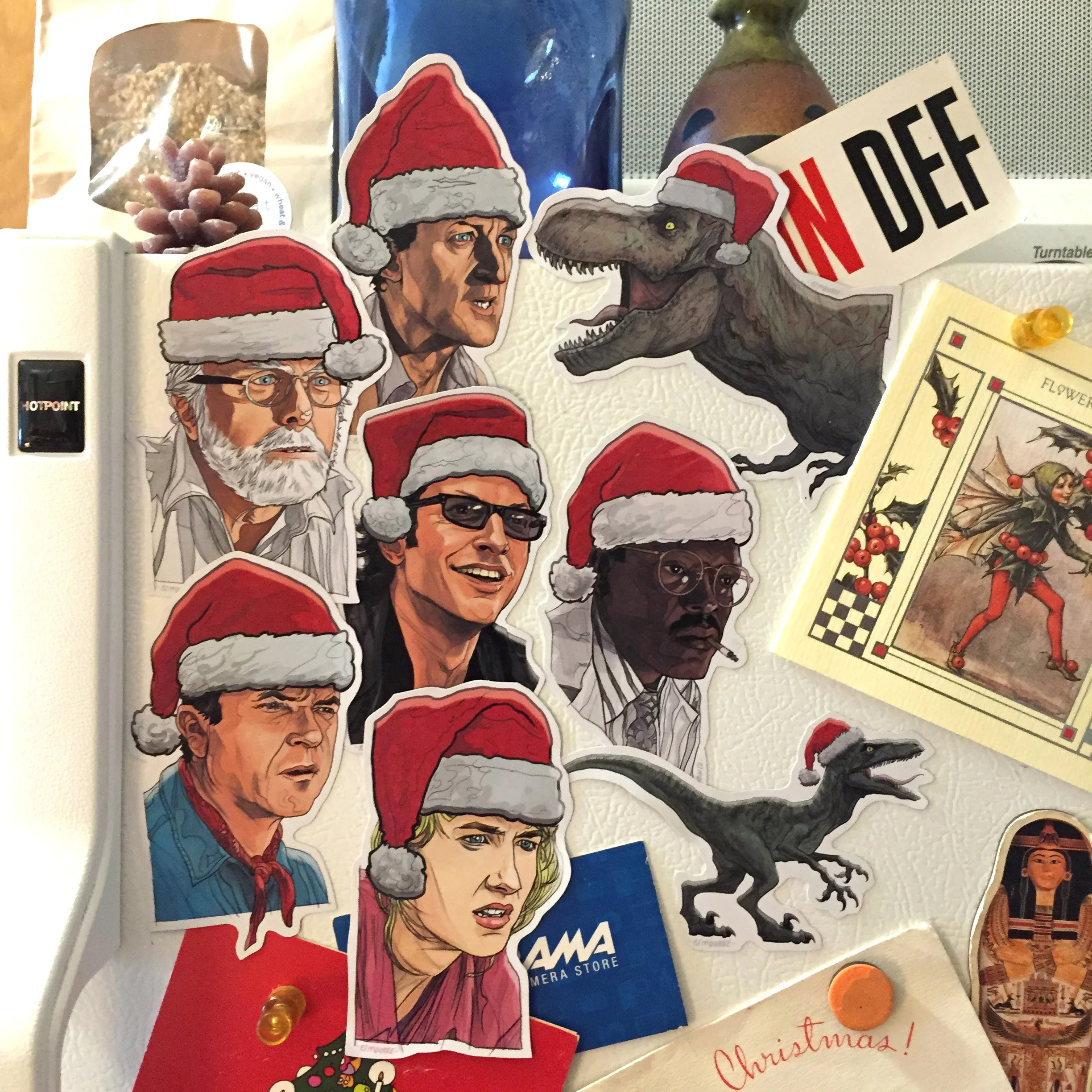 Jurassic Park Christmas Magnets PJ McQuade 11.jpg