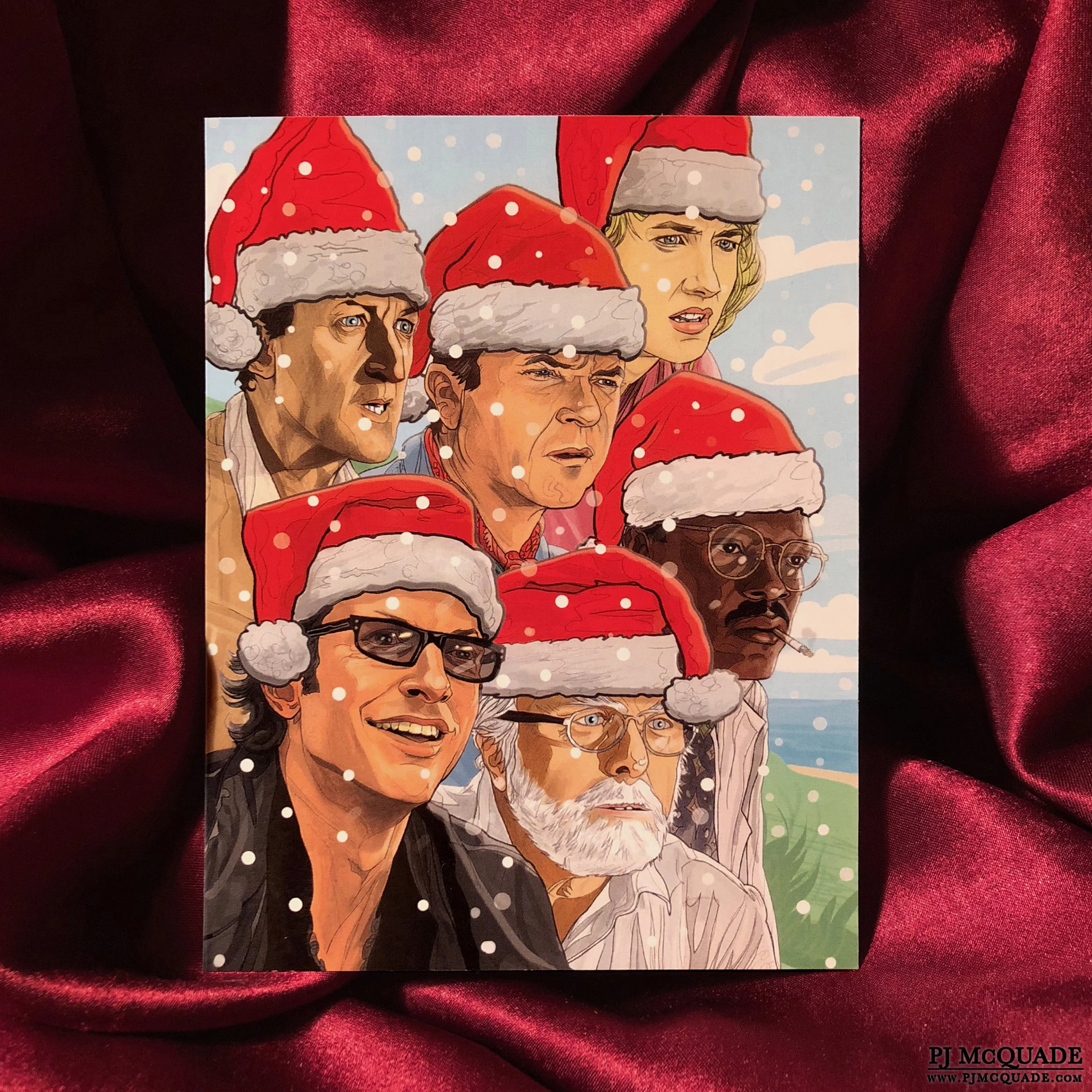 Jurassic Park Christmas card PJ McQuade.jpg