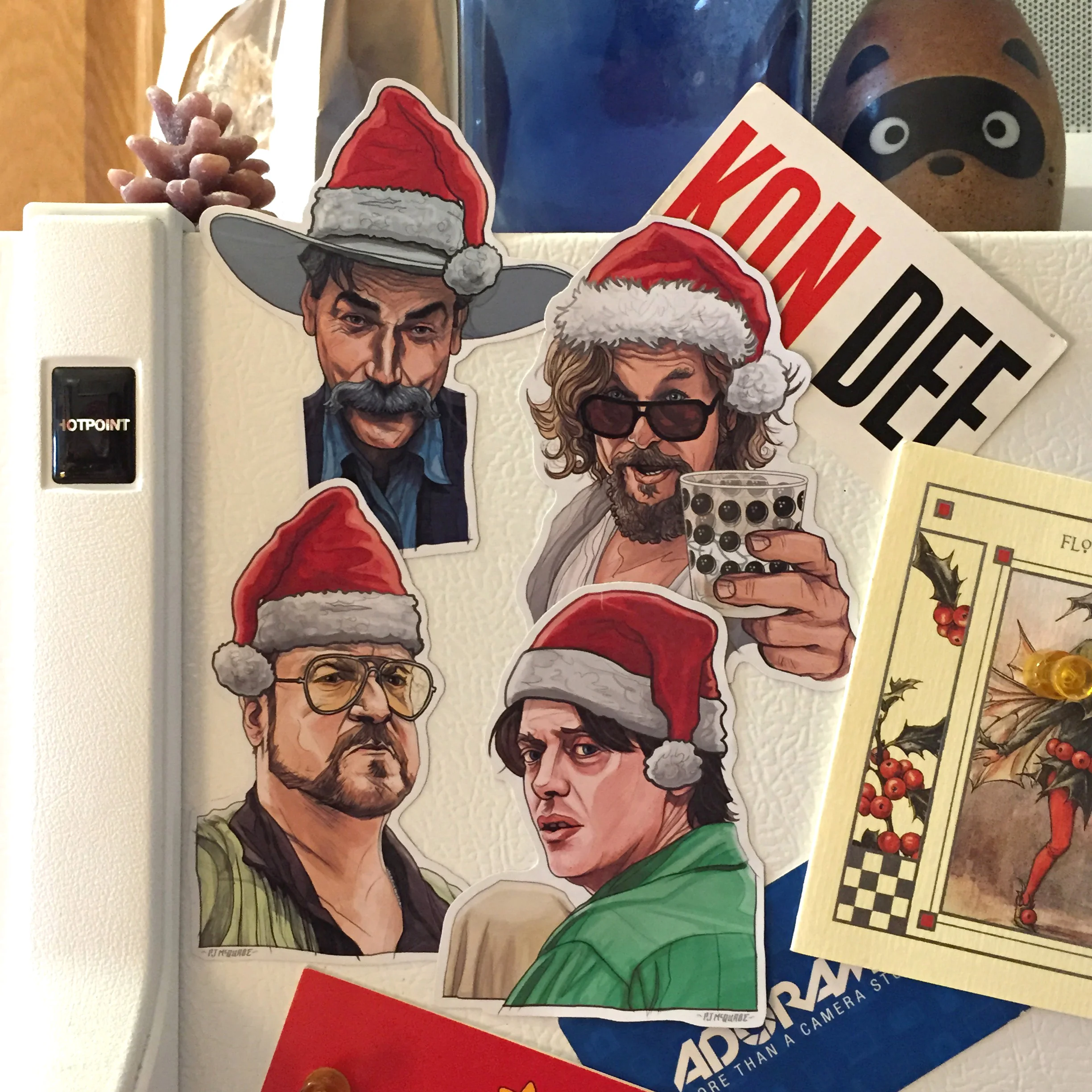 The Big Lebowski Christmas Magnets PJ McQuade 3 copy.jpg