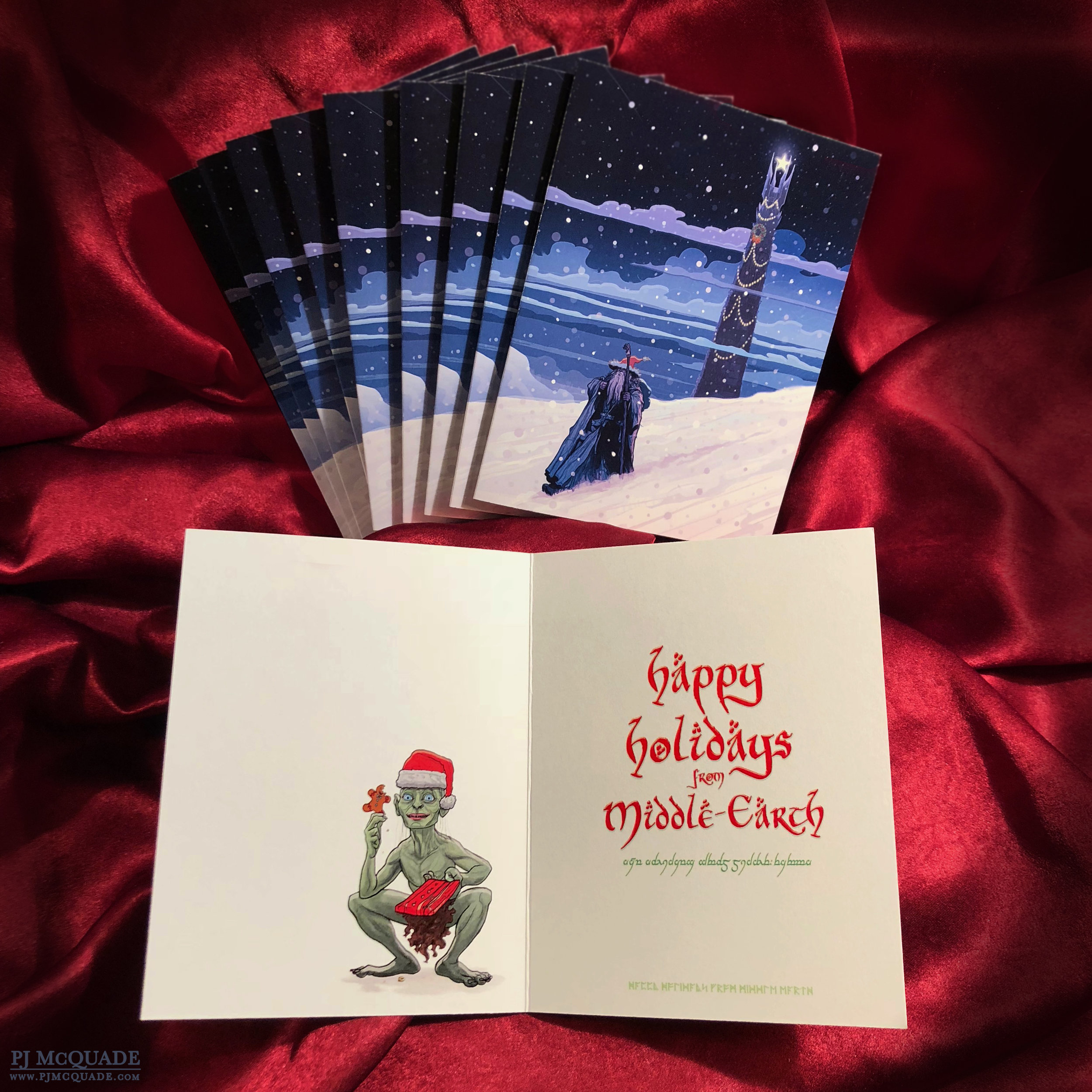 Lord of the Rings Christmas Cards PJ McQuade.jpg