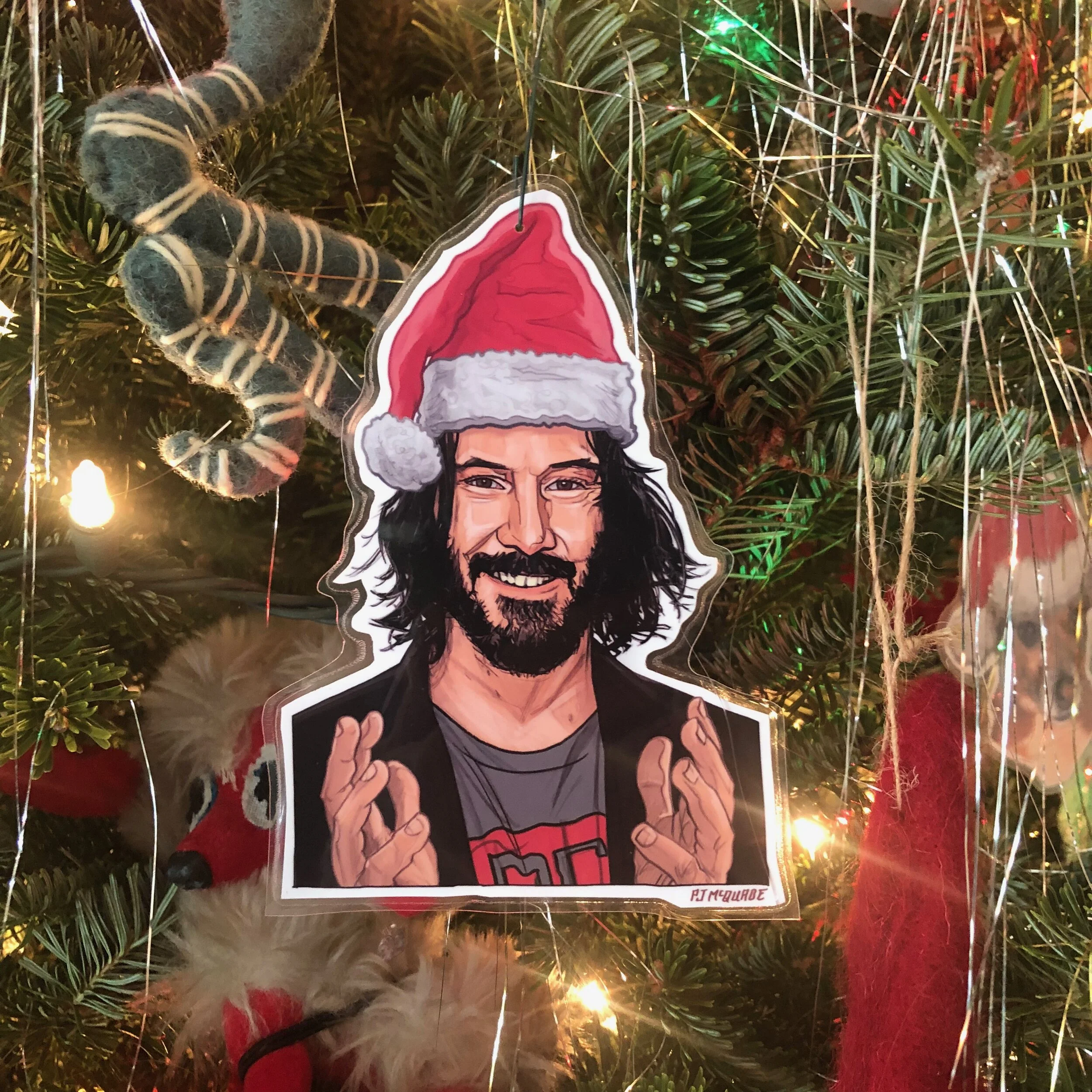 Keanu Reeves Christmas Ornament Castle McQuade.jpg