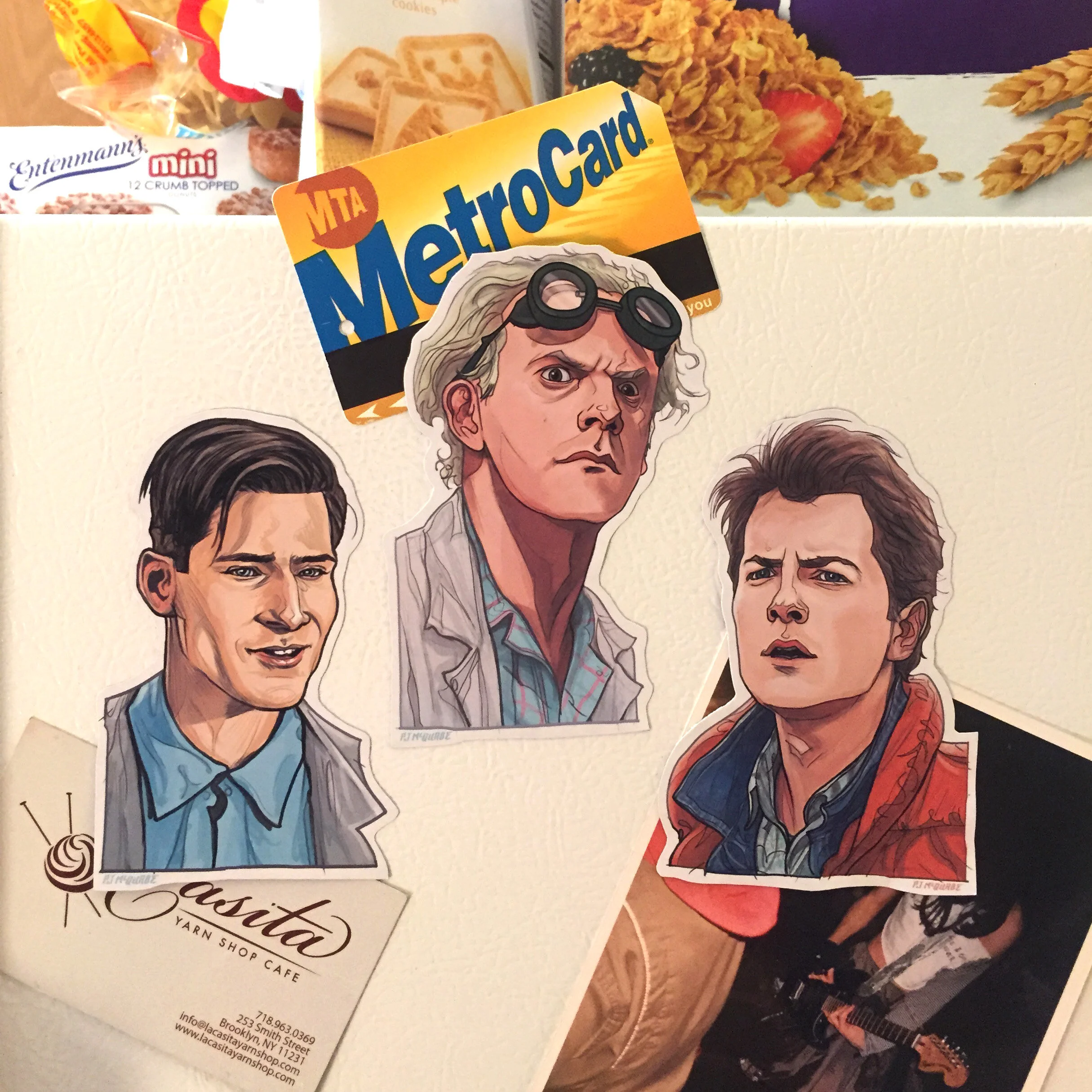 Back to the Future fridge magnets PJ McQuade.jpg
