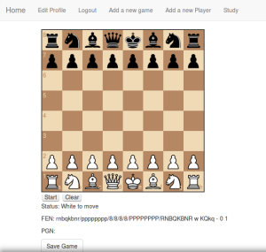 Chess app taking shape.
