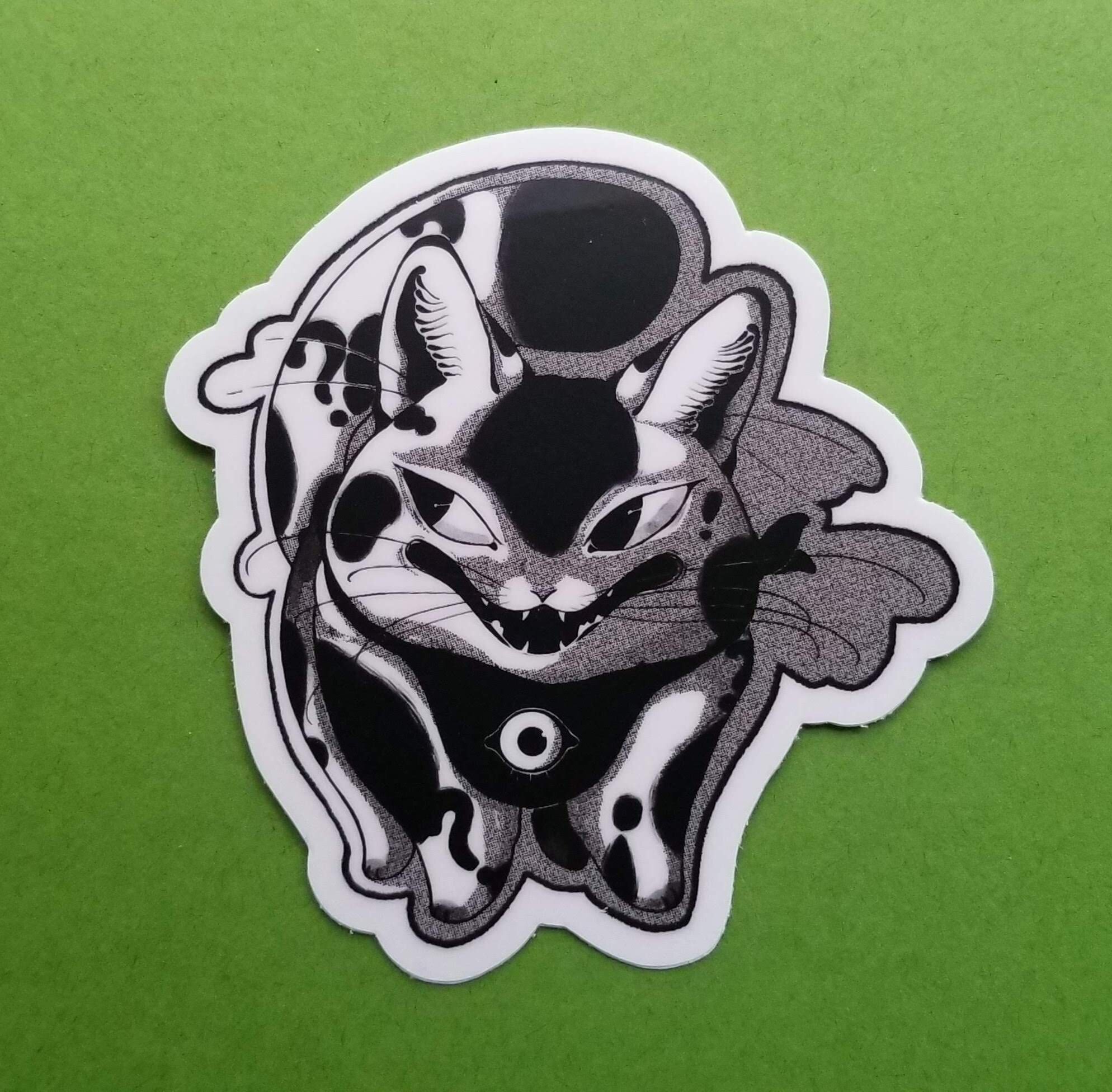 Question Mark Cat Vinyl Sticker