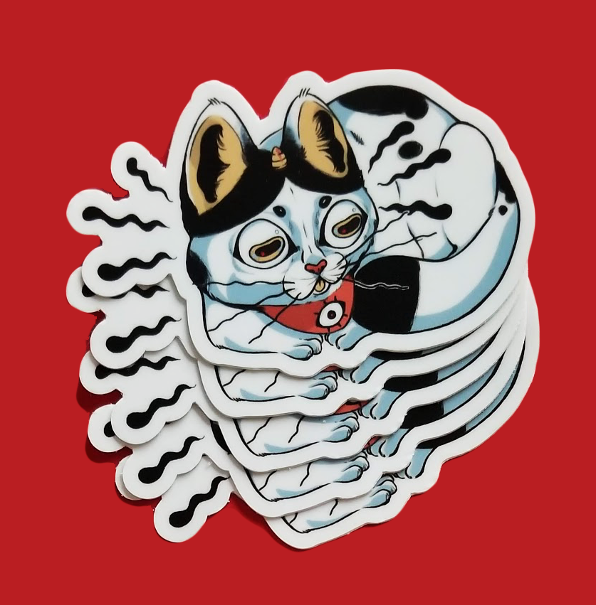 Juju Cat Vinyl Sticker