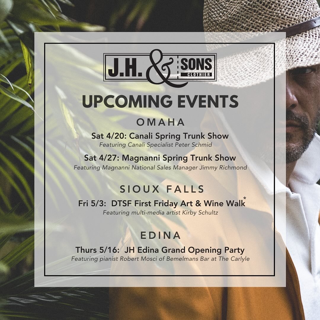 Mark your calendars.  Some fun things happening over the next few weeks!

.
.
#dtsf #experiencephillipsavenue #experiencesouthdakota #edina #msp #twincities #omaha #visitomaha #omahanebraska