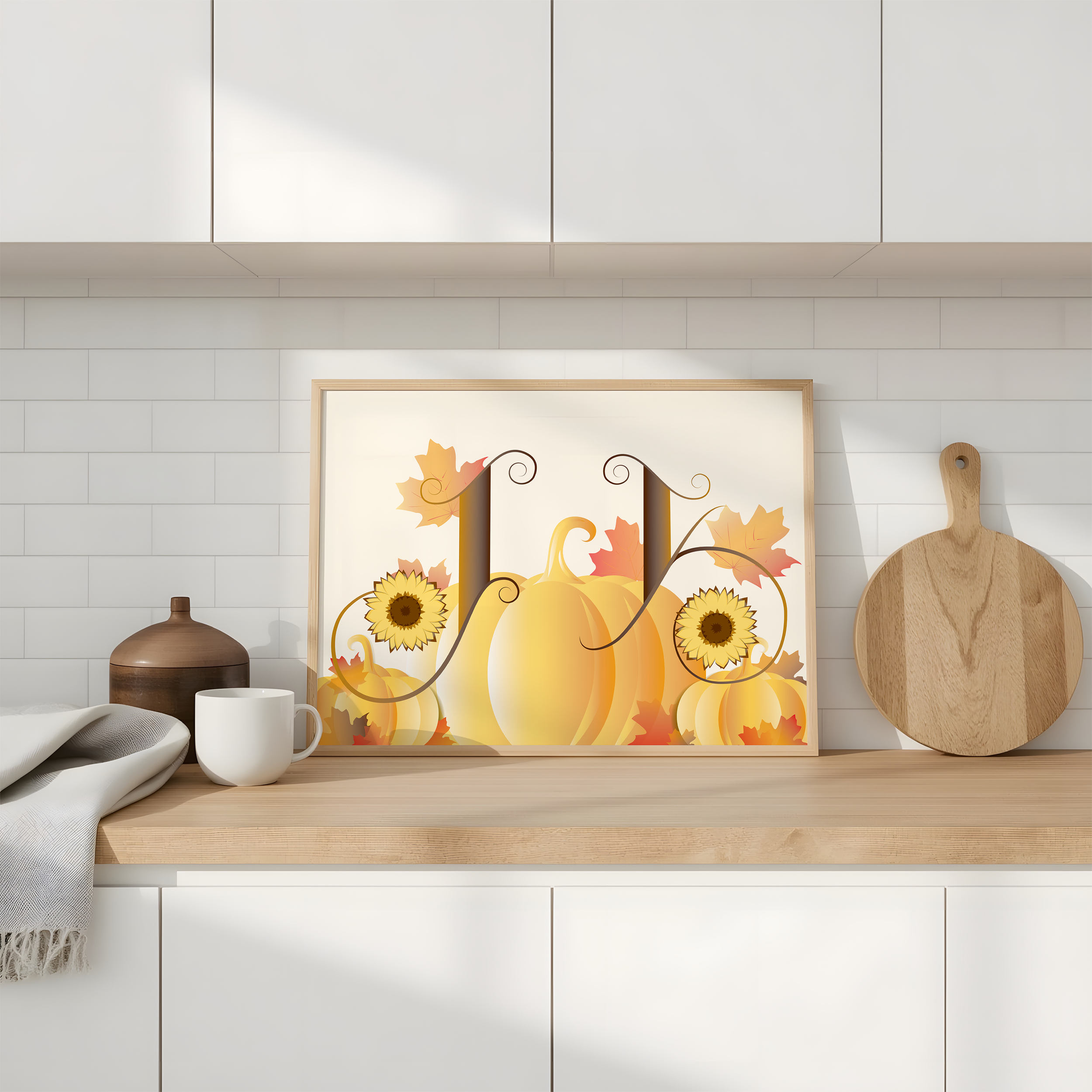 Monogram print for a wedding anniversary.