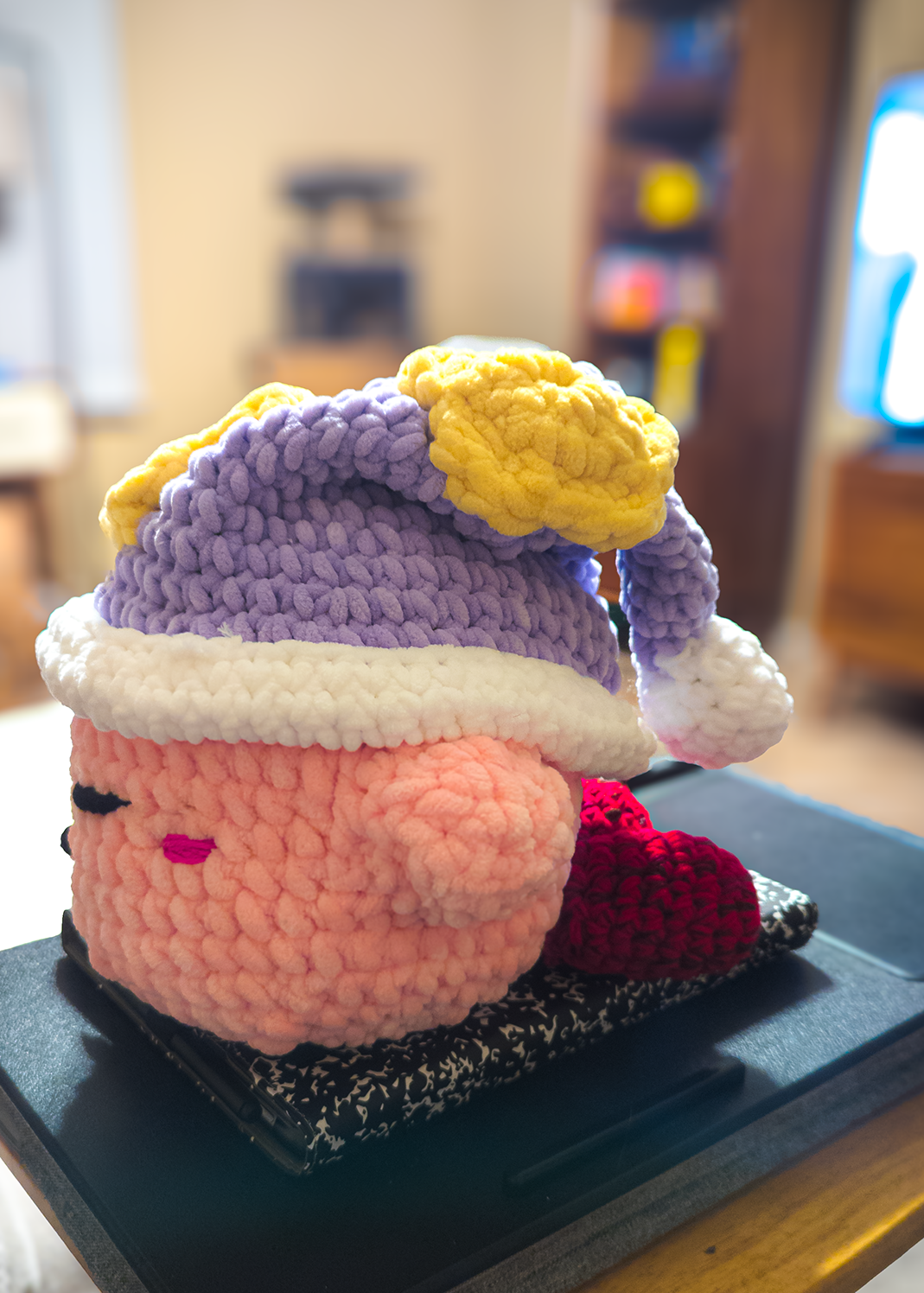 Pink Puff Pattern from Aqcrochets Etsy