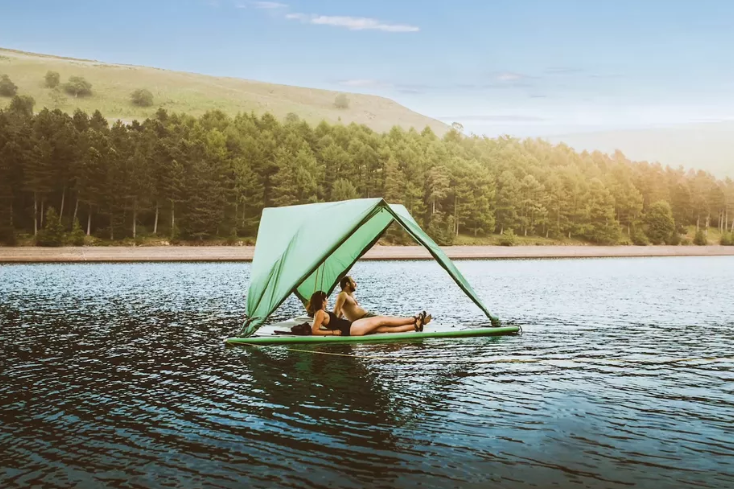 Do-everything tent works on land, air, and water