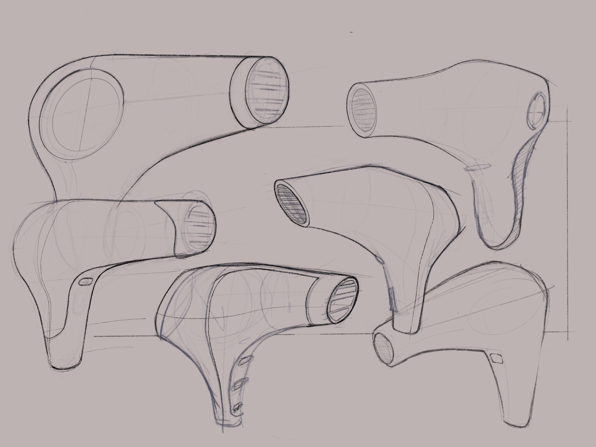 I broke my wife's hairdryer so I decided to sketch some out.