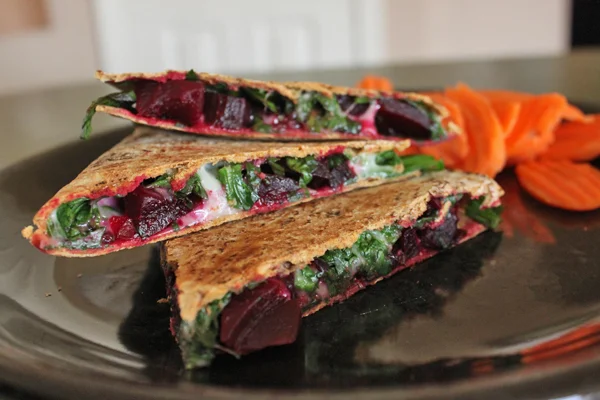 Beets and Greens Quesadillas