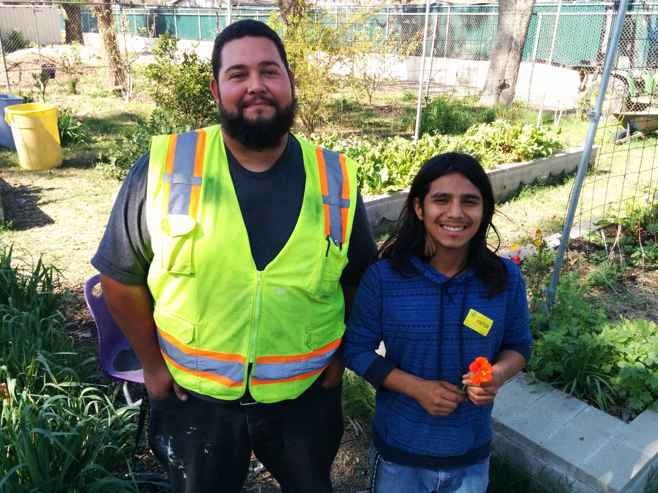  Jonathan our LAUSD maintenance and ops. guy now gets lemon sorrel and greek oregano from Jonathan, our Jefferson garden manager. He says his homemade marinara has never tasted better. 
