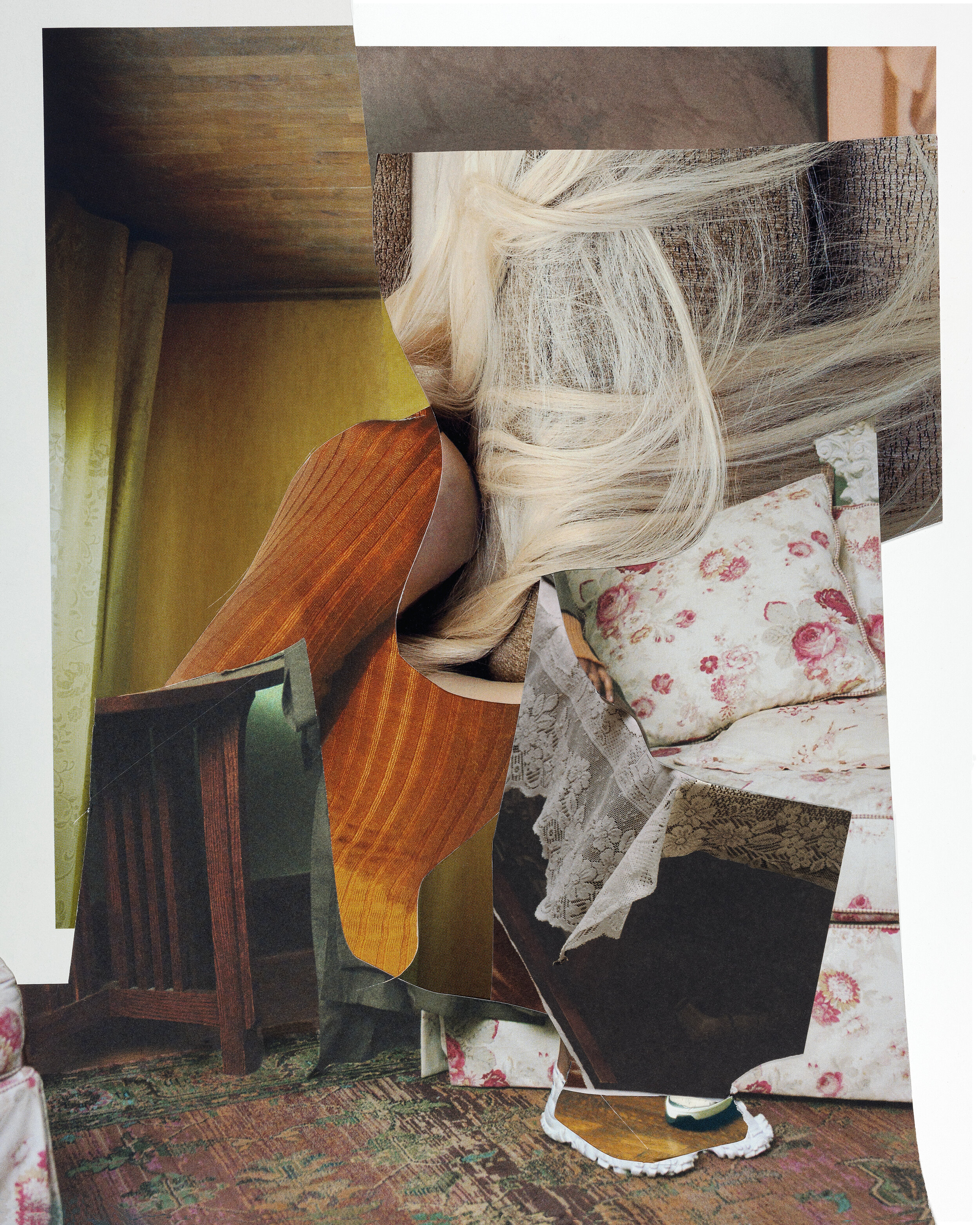 Blond Hair with Cushion_24 x 30 cm_UK_2019_K Young Collage.jpg