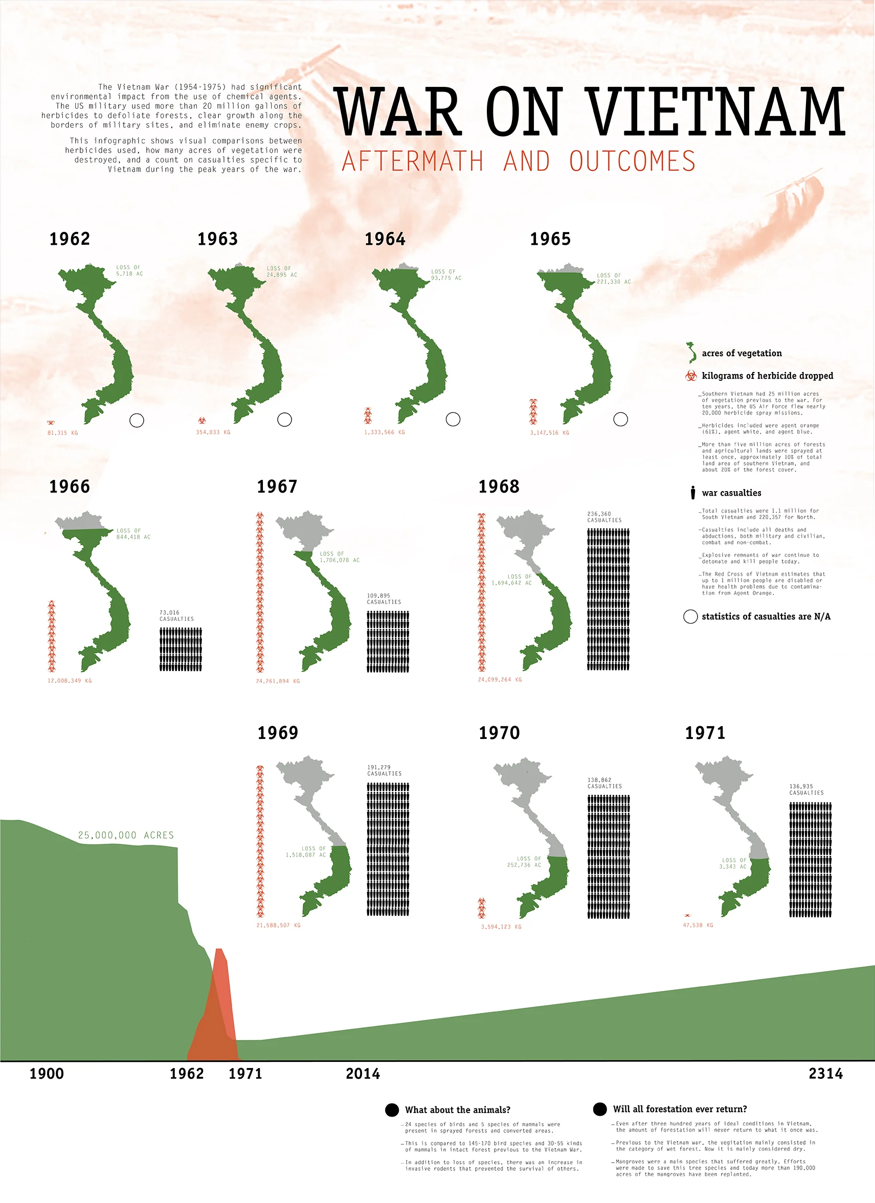 War on Vietnam Infographic