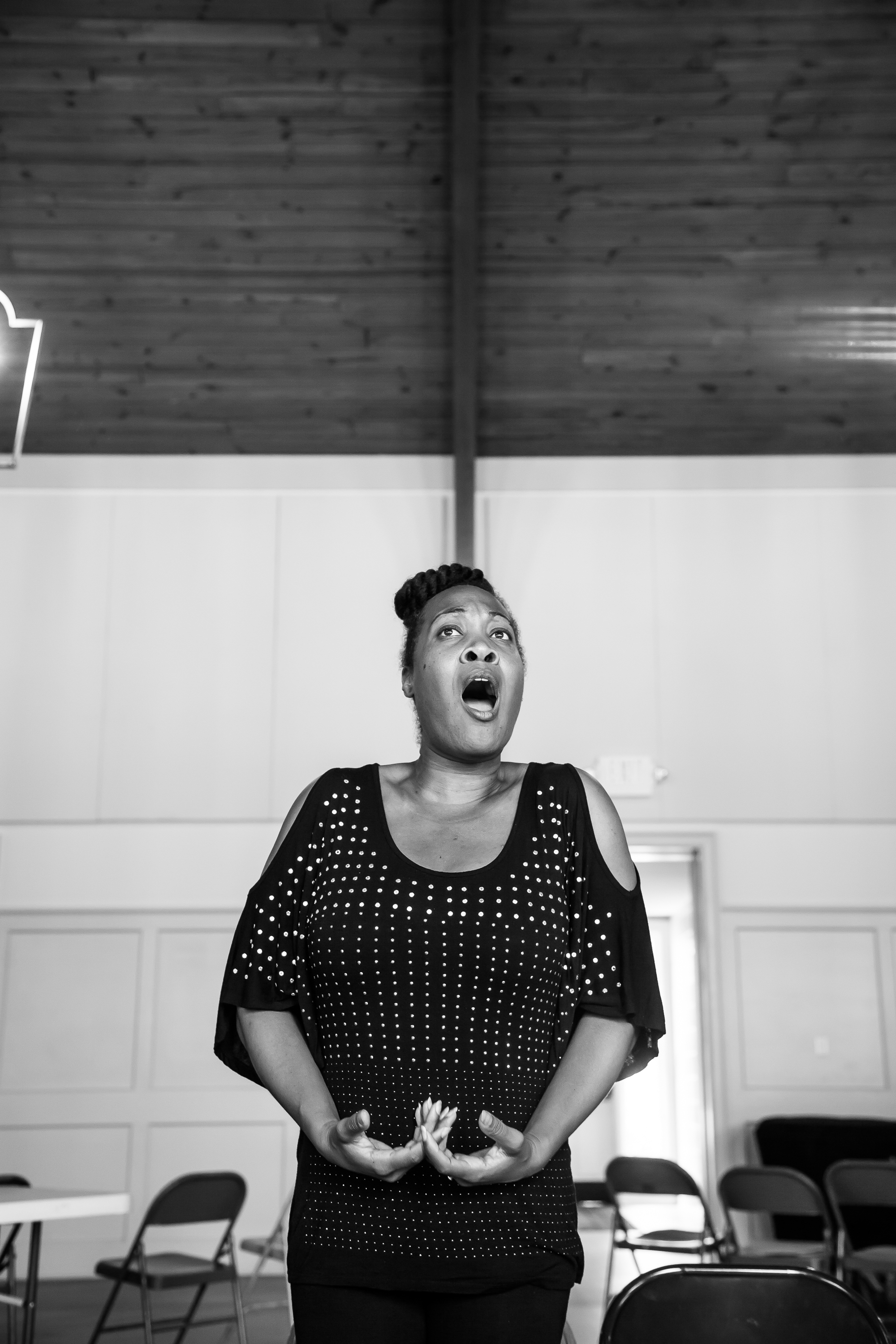 CHARLOTTESVILLE, VA AUGUST 05, 2016 Victory Hall Opera rehearsal of Someone Younger (Der Rosenkavalier) on August 5, 2016.
Pictured Sophie played by Janinah Burnett
(Photo by Deborah Jaffe for The Washington Post)