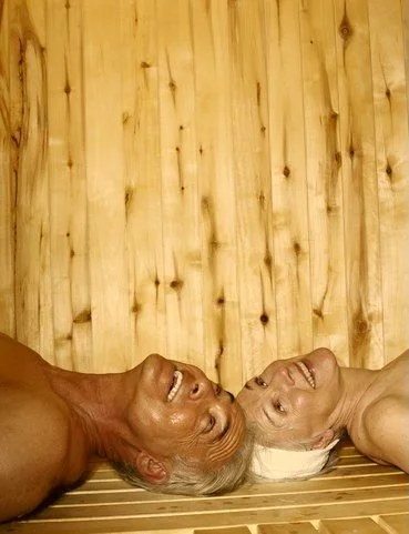 Couple in sauna