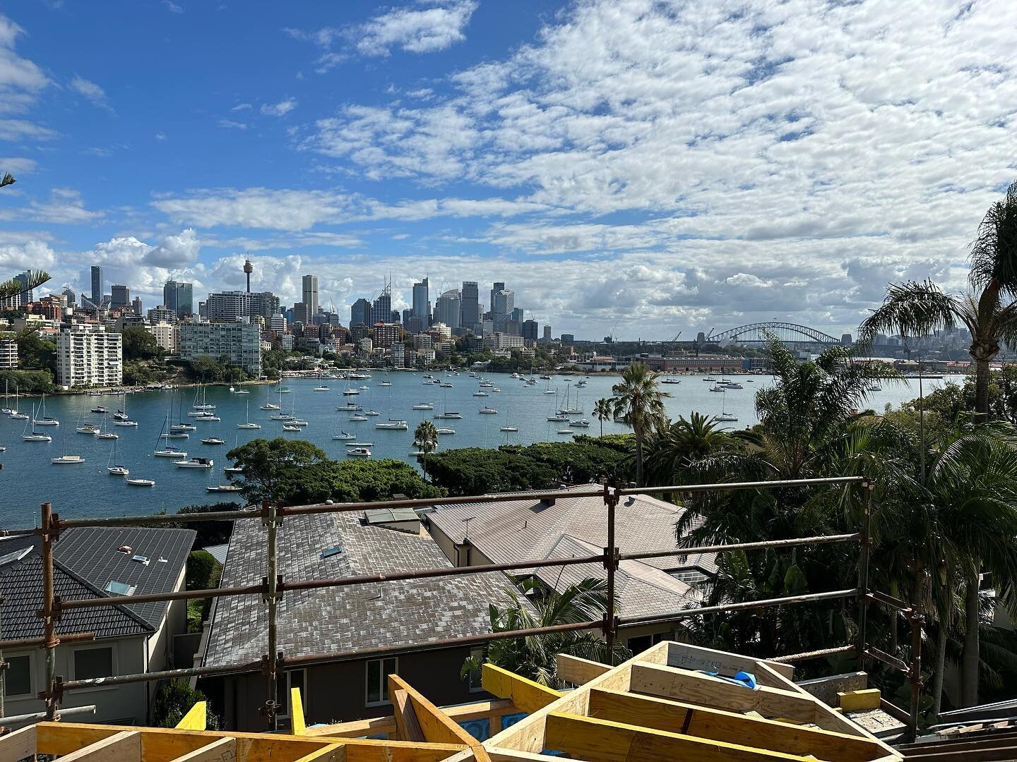 The view we have created with the attic conversion at Darling Point. Clients are quite happy with the result 😃 

@annabellechapman 
@barrenjoey_timber