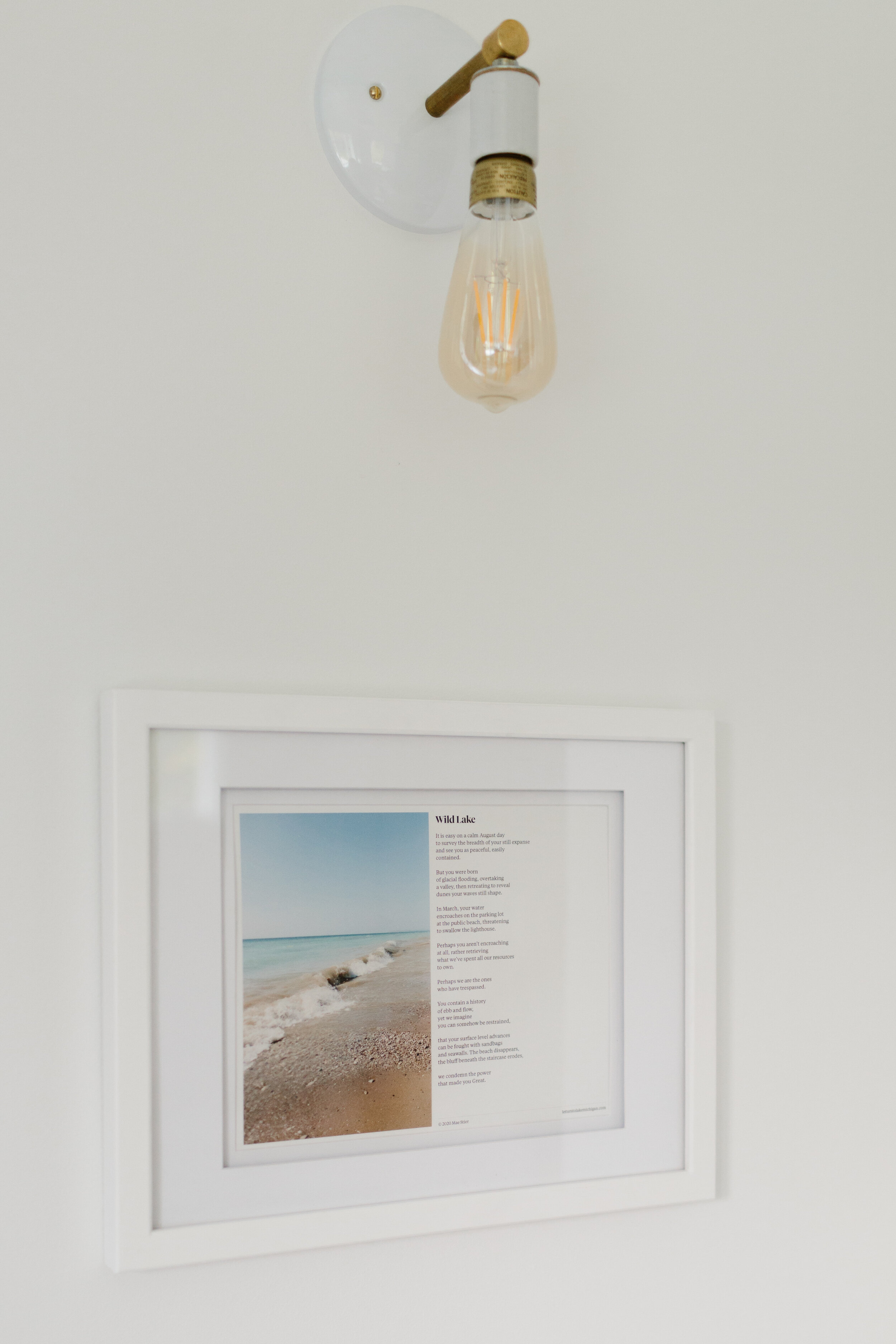 "Wild Lake" Poem Print