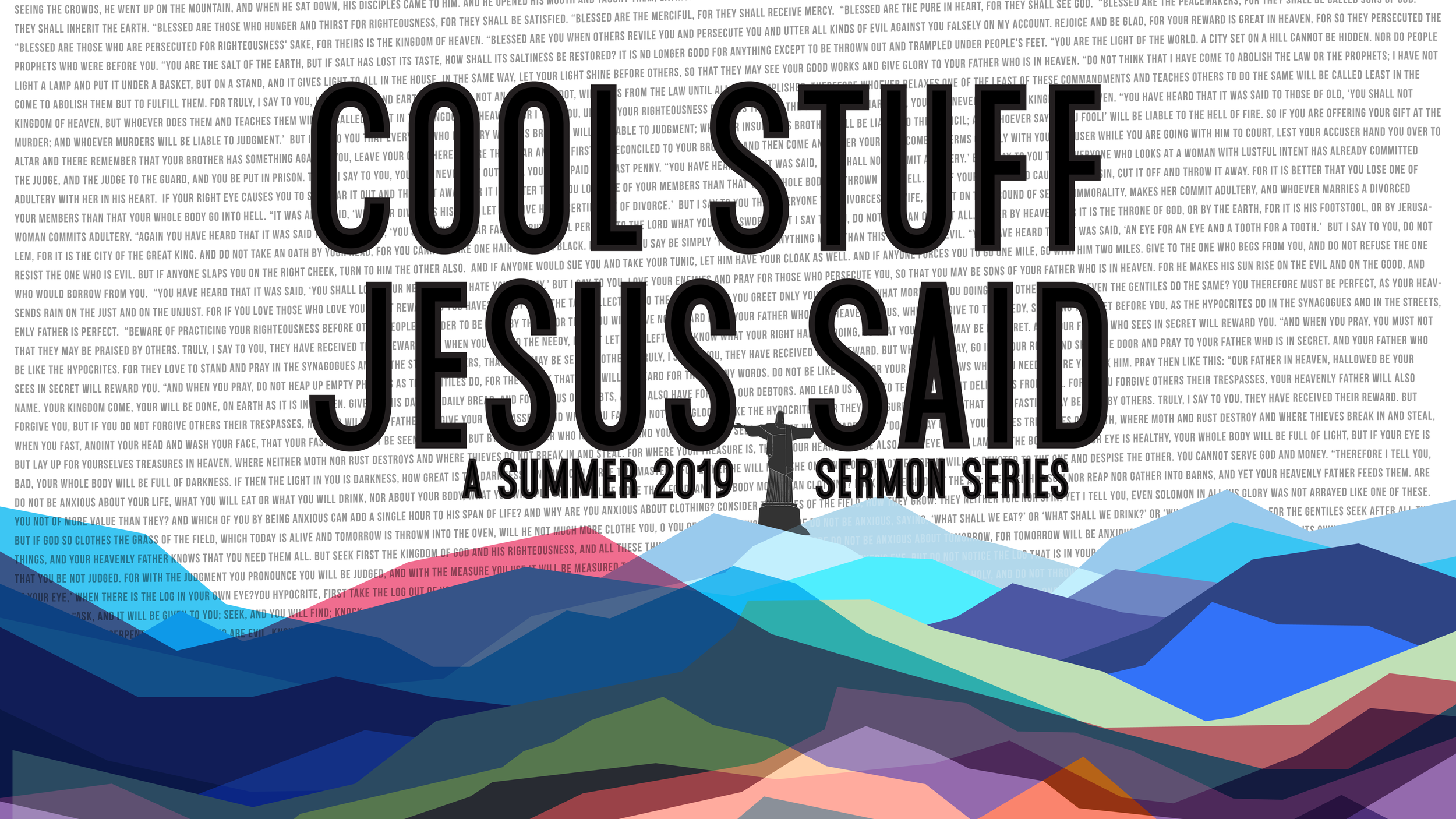 Cool Stuff Jesus Said: Matthew 5:17-20