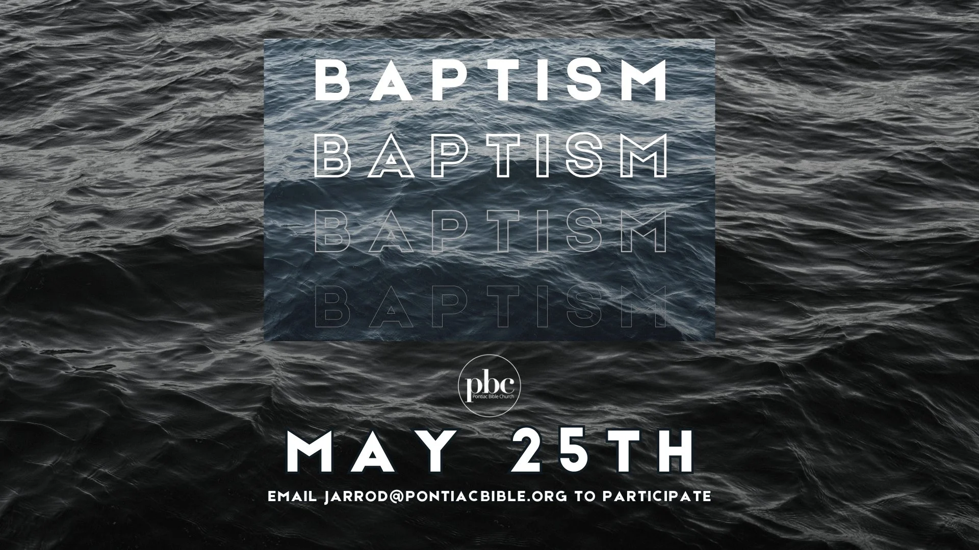 Baptisms Sunday