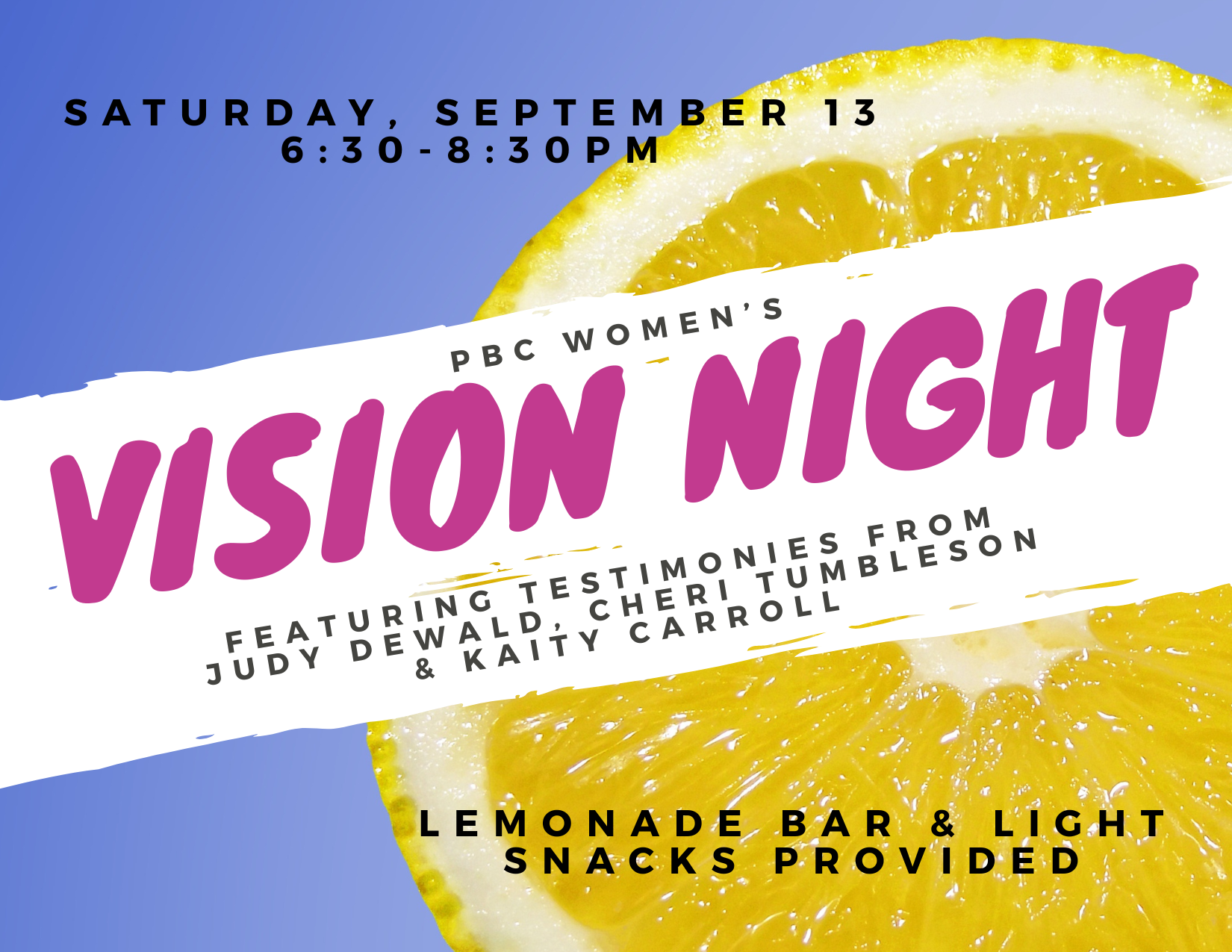 PBC Women Vision Night