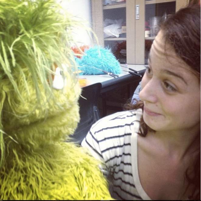 Meeting a muppet!