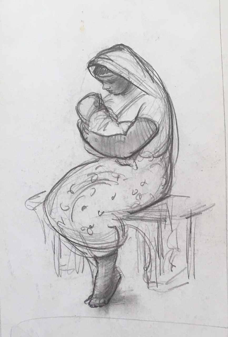 "Mexican Mother" (Madonna and Child) c. 1940*