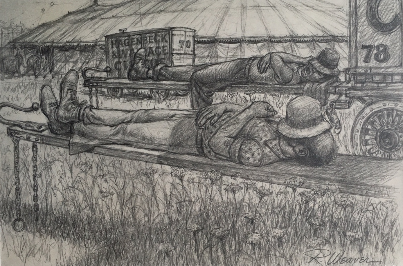 "Napping On Wagon Tongues" c. 1980 *