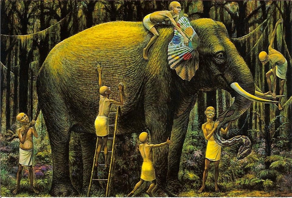 "The Blind Men and The Elephant" c. 1972-1984