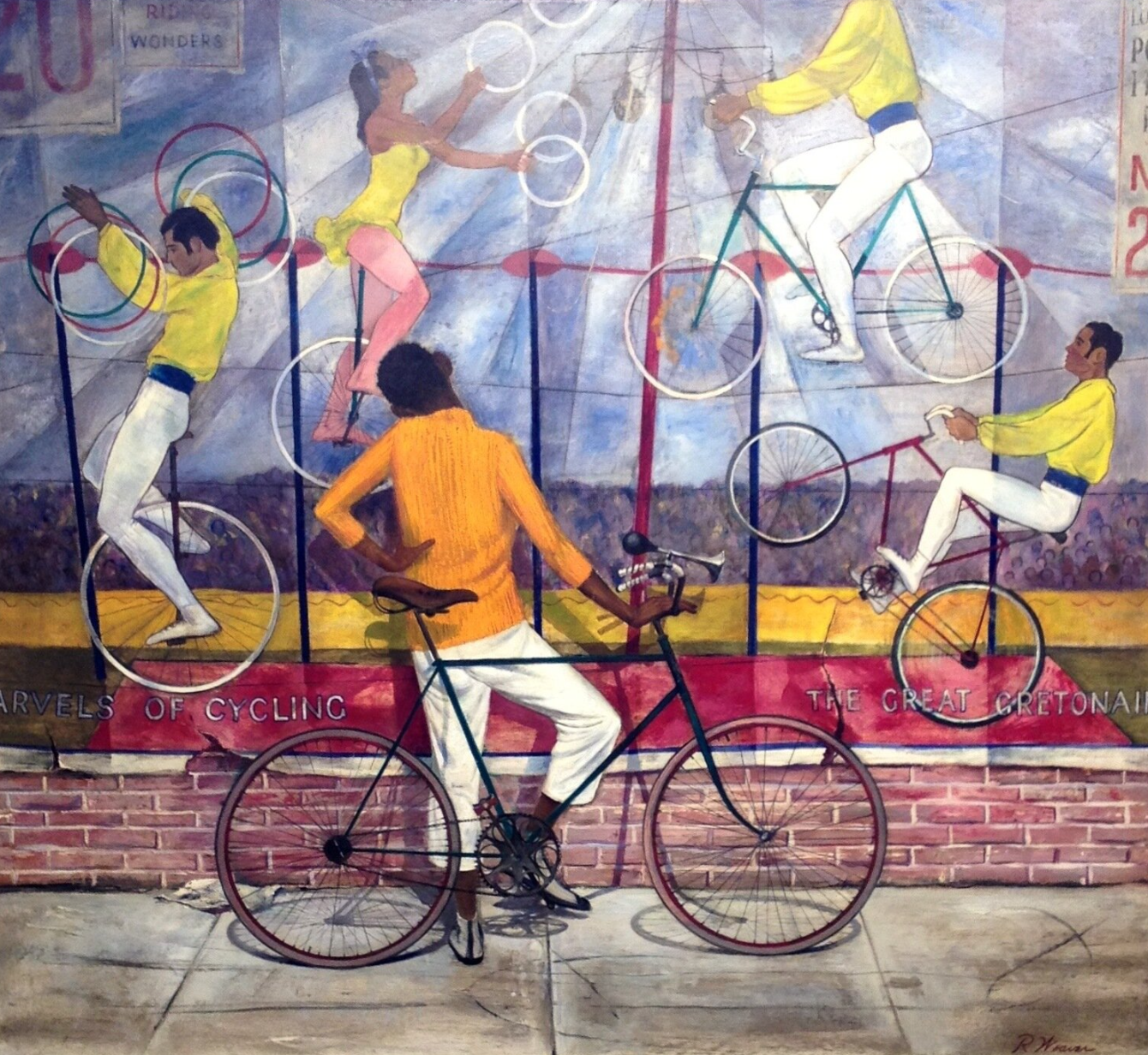 Young Man (Boy) and Cycles, 1951